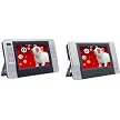 Sylvania 7" Dual Screen Portable DVD - Gray (SDVD8727)