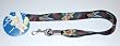 Tinkerbell Lanyard Key Chain Holder Black