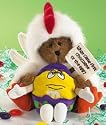 Boyds Easter Bear & M&M's Chickie with Yellow M&M 9190001