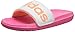 adidas Performance Voloomix XJ Slide Sandal,Pink/White/Flash Orange,4 M US Big Kid