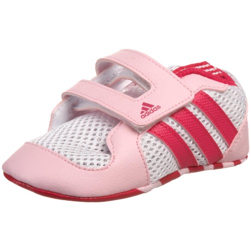 Adidas Infant/Toddler Mesh Crib Pack Fashion Sneaker,Running White/Radiant Pink/Fresh Candy,5 M US Toddler