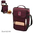 Stanford Cardinal Duet Insulated Wine and Cheese Tote - Burgundy w/Digital Print