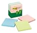 Post-it Notes, Original Pad, 3 Inches x 3 Inches, Recycled, Assorted Pastel, 75 Sheets per Pad, Six Pads per Pack (5416-RP-AP)