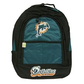 Miami Dolphins Deluxe Backpack - NFL Football
