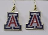 NCAA Dangling Earrings - Arizona Wildcats Logo