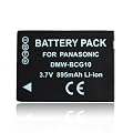 895mAh Updated Version DMW-BCG10E Lithium-ion Battery Pack for Panasonic Lumix DMC-TZ6/DMC-TZ7/DMC-TZ10/DMC-ZS1/DMC-ZS3/DMC-ZX1