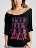 GUESS by Marciano Amour Jadore Logo Tee
