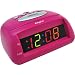 3373E Multicolor LED Bedside Alarm Clock Pink