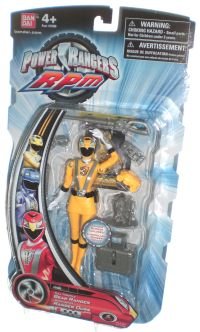 Power Rangers RPM 5 Inch Basic Action Figure Full Throttle Bear Ranger (Yellow)