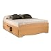 Sonoma Double Platform Bed with 6 Drawers in Maple Finish By Prepac Furniture