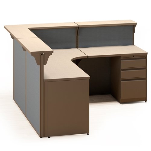 Taupe Palette Reception LDesk Taupe Palette