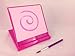Mini Buddha Board: Water Drawing Board with Mini Water Brush for Mindfulness & Meditation – Zen Drawing Board - Painting & Art Supplies (5” x 5” Pink)