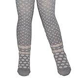 Country Kids(カントリー キッズ)【961シルバーグレー】女の子用シルバーグレー3Dバブル水玉模様防寒ラブリータイツ,ドット柄ハイソックス,ニーソックス,出産祝い,ギフト,【並行輸入】