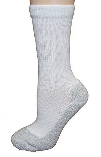 Cushees Crew Socks, Grey Bottom [161] (Medium or average womens foot size)