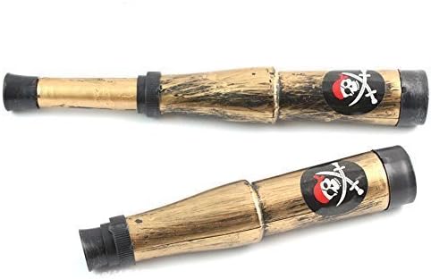 Baibaotoys 7.6" 6pcs Pirate Toy Telescoping Telescope ,Halloween Products