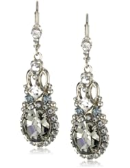 Sorrelli "Pewter" Crystal Vintage Inspired Silver-Tone Earrings