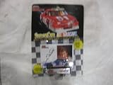 NASCAR #9 Bill Elliott Melling Oil Pumps Racing Team Stock Car With Driver's Collectors Card And Display Stand. Racing Champions Black Background Red Series 51 Car