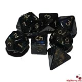 Big Cherry Poly Dice Set, Forest Green / Ocean Blue, Polyhedron D4 D6 D8 D10 D12 D20 D00