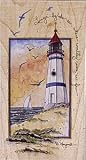 Linger by the Sea Wood Mounted Rubber Stamp