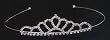 Quinceanera Tiara - Silver Toned - 1 and 1/4in.