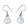 Sterling Silver Mother-of-Pearl Earrings by Sajen