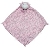 Chenille Pink Giraffe Security Blanket
