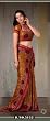 Anuja Mustard Georgette Designer Party Wear Sari saree