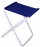 Produkt-Bild: Brema 150180 Klapphocker wei&szlig;es Stahlrohrgestell