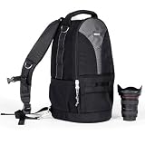 Think Tank Glass Taxi, Convertible Backpack / Shoulder Bag for Large Lenses with Camera Attached.