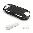 Sony PlayStation Portable Slim (PSP) JAVOSkin (Black) + JAVOedge Cable Tidy (White) Bundle