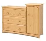 Beatrice Changing Combo Unit In Natural Finish By Storkcraft Baby Furniture