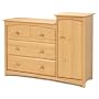 Stork Craft Beatrice Combo Tower Chest in Natural Stain