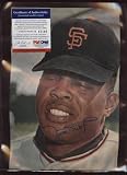 Willie Mays San Francisco Giant Auto Magazine Photo PSA - Autographed MLB Magazines