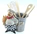Fat French Italian Chef Utensil Holder kitchen home decor