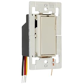 Click here to buy Pass and Seymour D600ELA 600-Watt Single Pole 3-way Decorator Incandescent Dimmer, Light... by Pass & Seymour.
