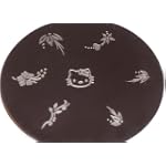 Nail Art Polish Stamp Manicure Image Plate *Hello Kitty* Plus Bonus Gold Butterfly Nail Art Decoration Confetti