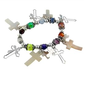 Assorted Cross Charm Entire Gift Center Religious Fashion Jewelry Bracelet Collection