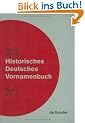 Historisches Deutsches Vornamenbuch, Bd.1, A-E: Band 1