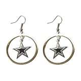 Dallas Cowboys Hoop logo Earring Set Charm Gift ~ aminco