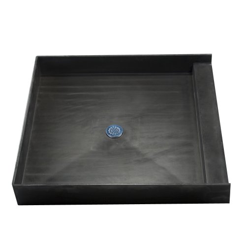 Tile Redi 4848ORPVC Shower Pan 48x48 Shower Pan With Integrated Right PVC Drain Shower Floor Pan
