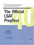 Books : The Official PrepTest 40