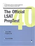 OFFICIAL LSAT PREP TEST # 40