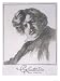 Gilbert Keith Chesterton Writer Art Giclee Poster Print, 12x16