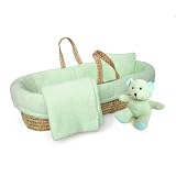 Tadpoles Micro-Chenille Moses Basket Gift Sets in Sage