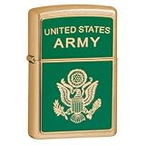 Zippo Gold Dust Lighter, Army Crest Emblem