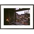 View of the main square of Goslar from the town hall built during days of the Hanseatic League Subject Framed Art Poster Print by Sisse Brimberg, 29x21