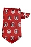 Ohio State Tie - Ohio State University Red Necktie with O Logo