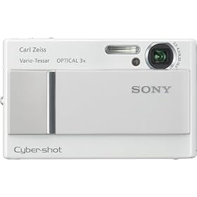 Sony Cybershot DSC-T10 7.2 MP Digital Camera with 3x Optical Steady Shot Zoom (White)
