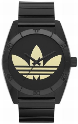 Adidas Unisex Santiago ADH2705 Black Polyurethane Quartz Watch with Black Dial