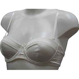 Satin Padded Multiway Strapless Underwired Bra Cream